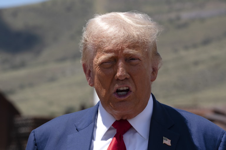 Donald Trump yelling