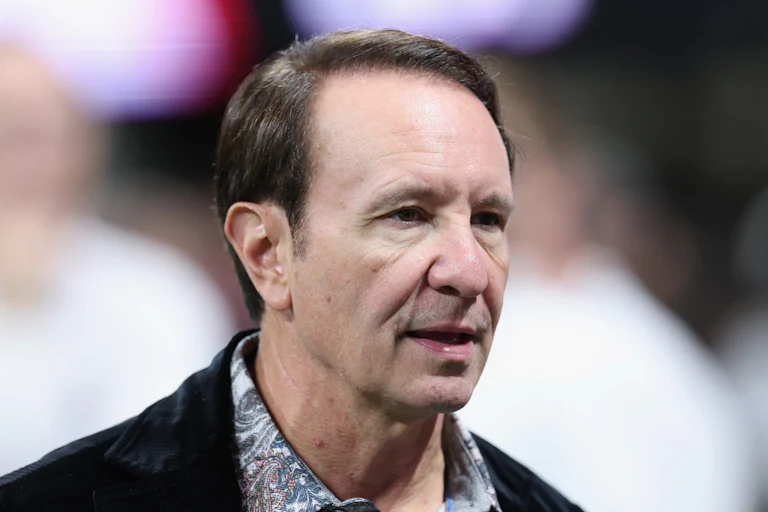 Louisiana Governor Jeff Landry attends a football game