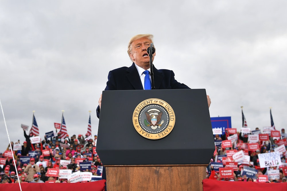 Trump campaigning in Ohio last week