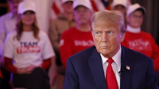 Trump looking freaked out