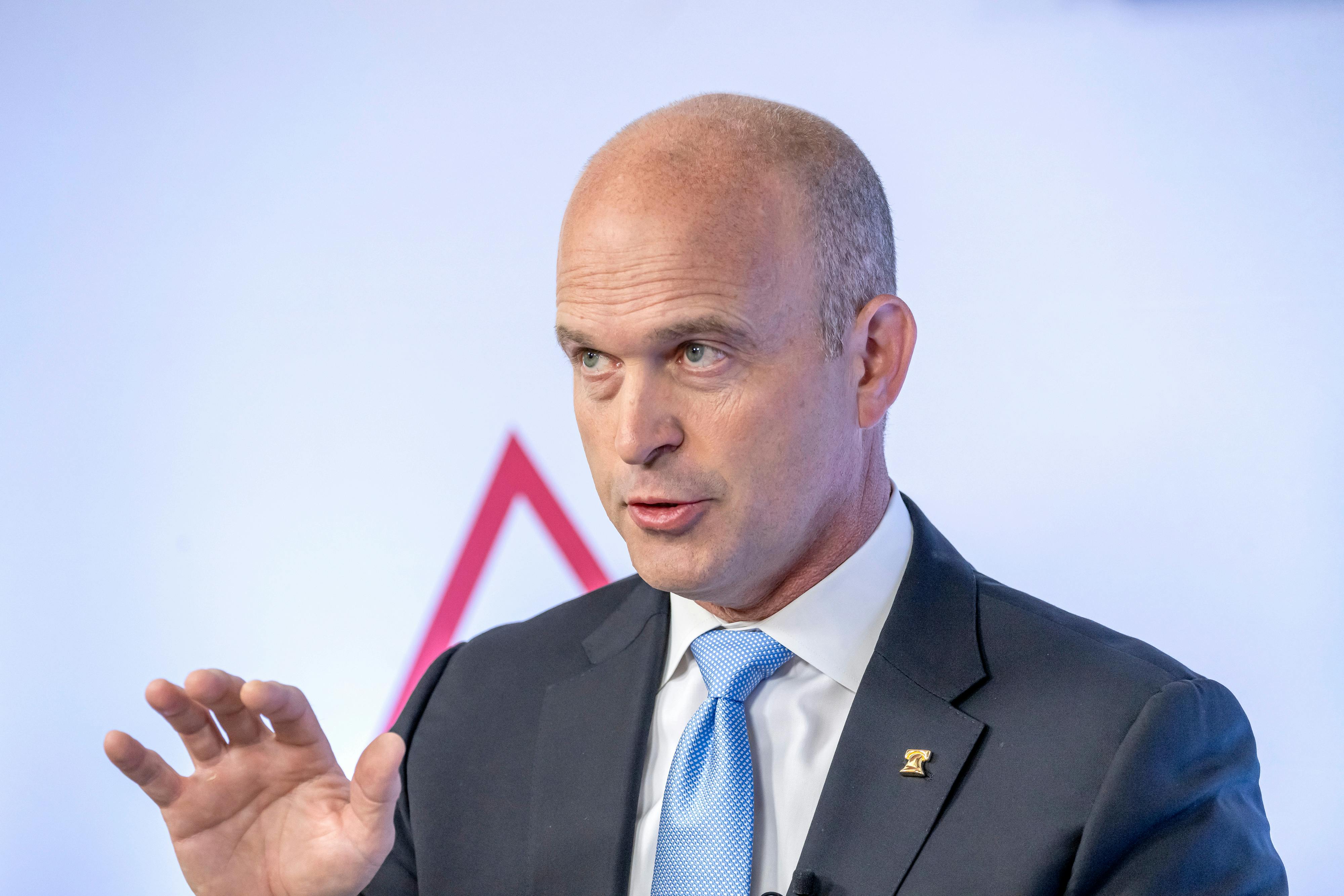 Heritage Foundation President Kevin Roberts gestures while speaking