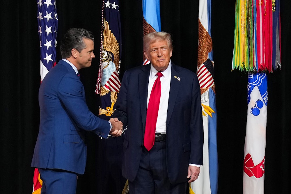 Trump and Secretary of Defense Pete Hegseth