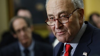 Senate Minority Leader Chuck Schumer in the Capitol