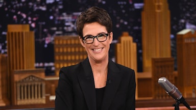 A close-up of MSNBC host Rachel Maddow.