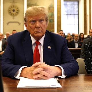 Trump at the New York state Supreme Court 