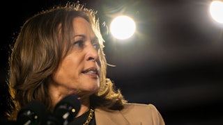 Vice President Kamala Harris in Chandler, Arizona on October 10, 2024.