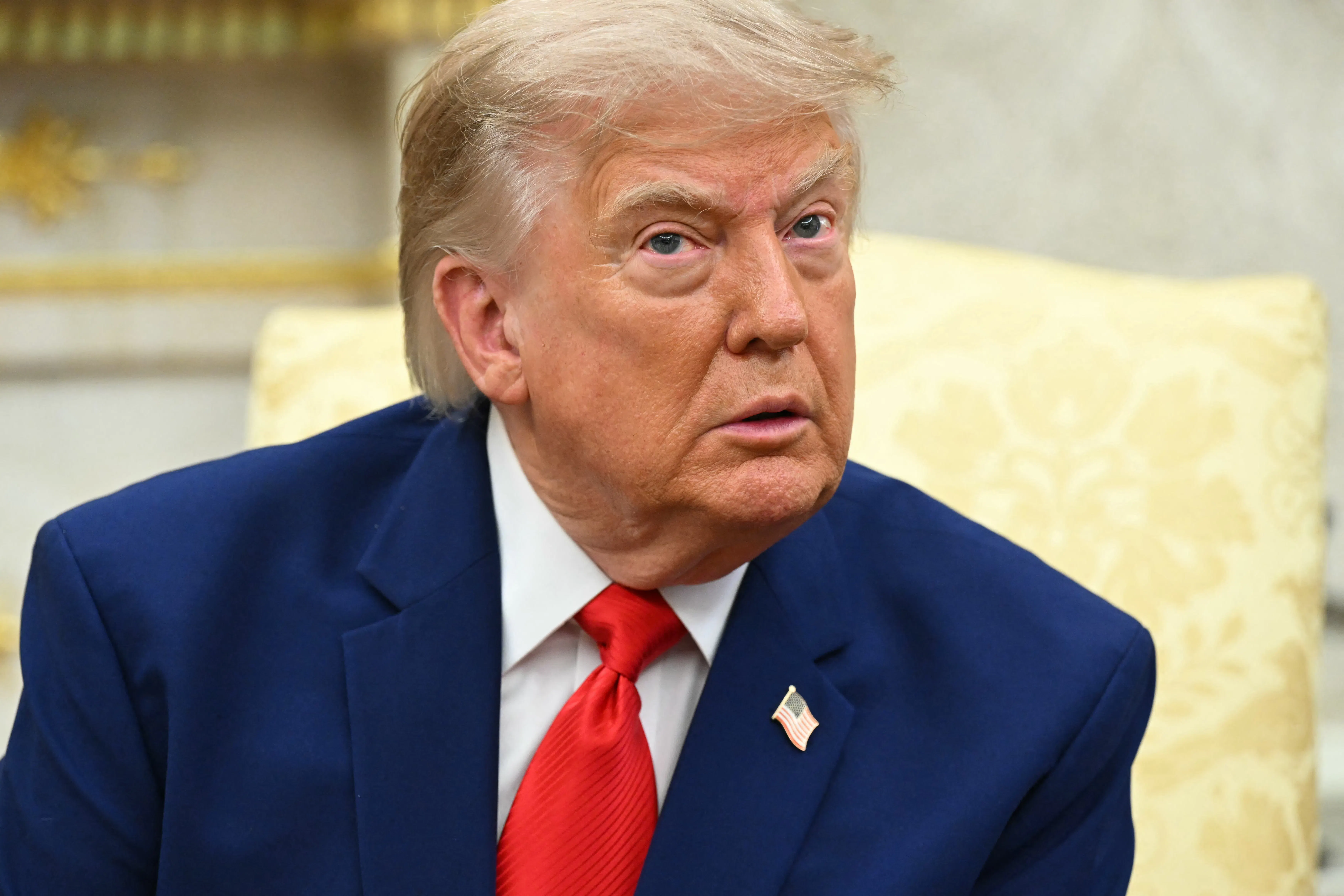 Donald Trump looking crusty
