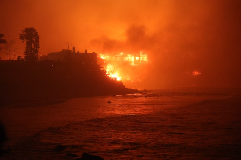 Fires burn in Los Angeles, California