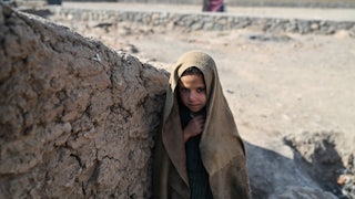 A child at a camp for internally displaced people