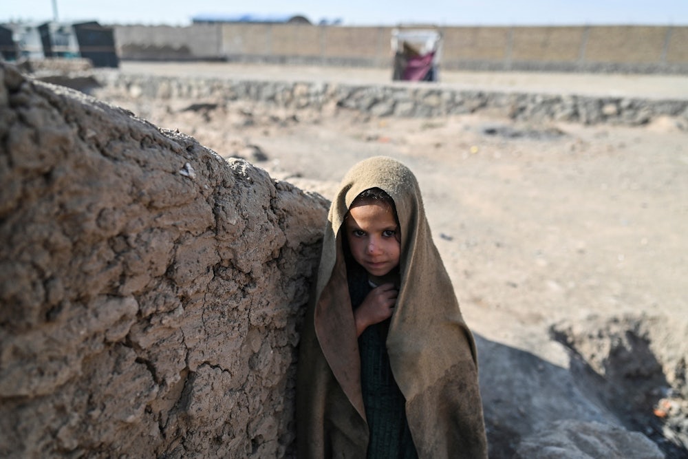 A child at a camp for internally displaced people