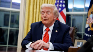 Trump smirking