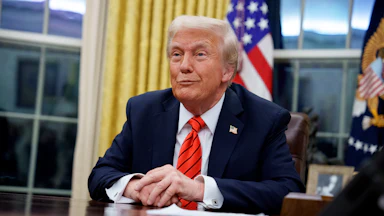 Trump smirking