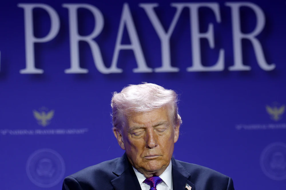 Trump at the National Prayer Breakfast