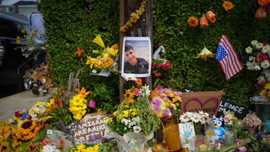 A memorial for Joan Sebastian Guerrero, who was shot dead by ICE agents in Biddeford, Maine