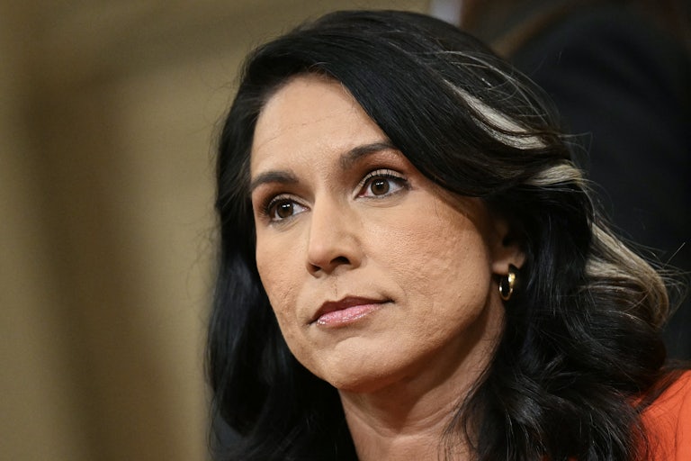 Tulsi Gabbard sits during a House Intelligence Committee hearing