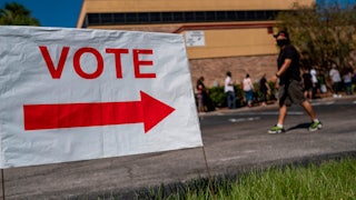A voting location in Kissimmee, Florida