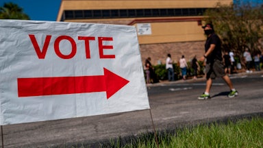 A voting location in Kissimmee, Florida