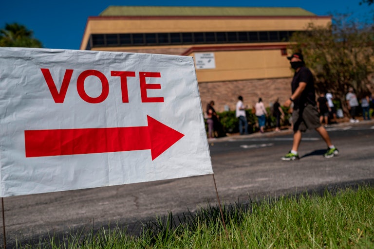 A voting location in Kissimmee, Florida
