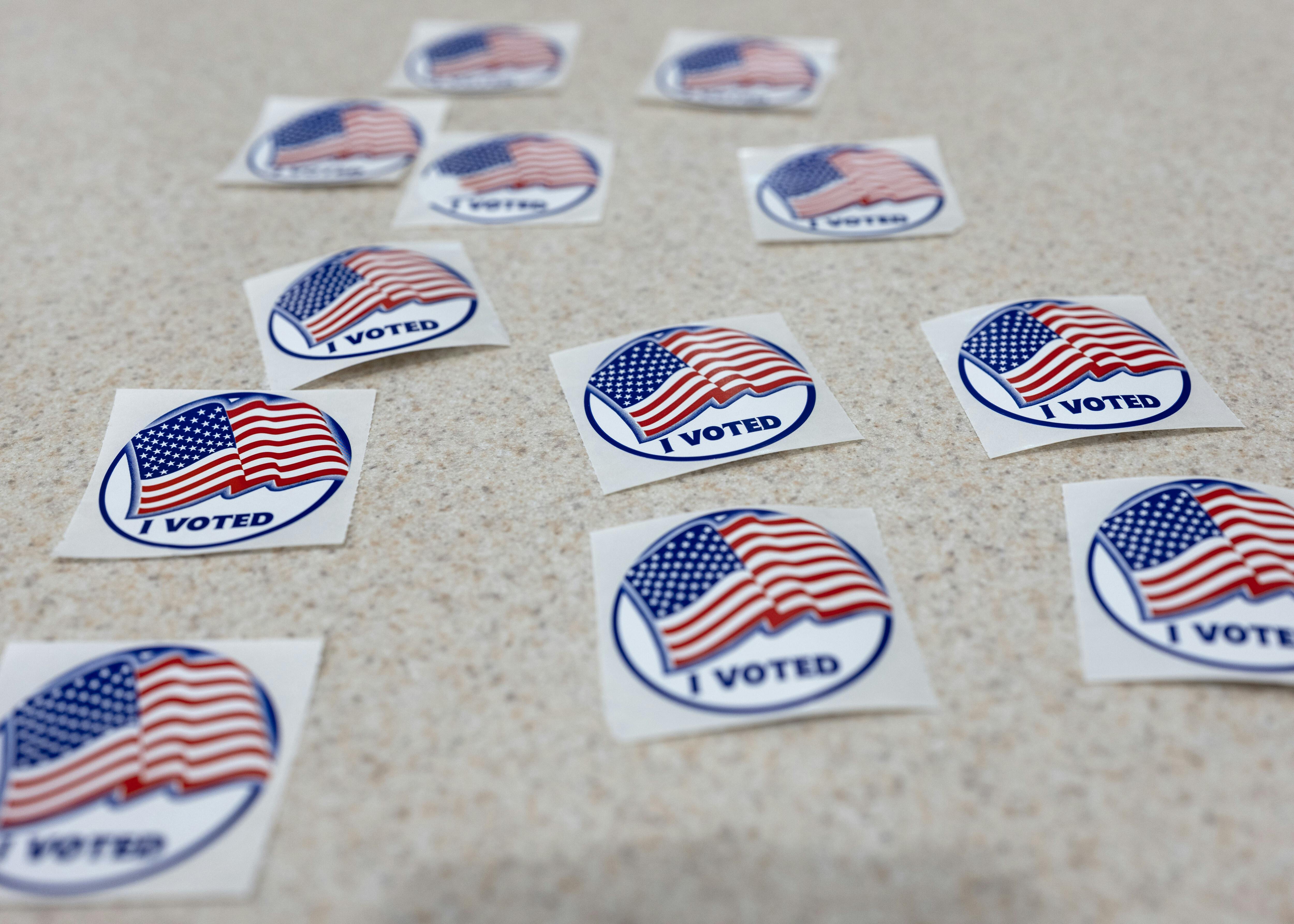 "I voted" stickers