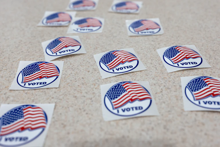 "I voted" stickers