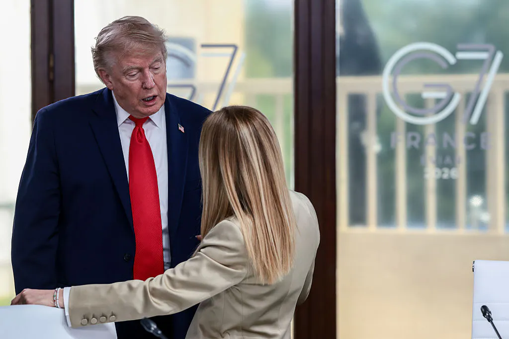 Donald Trump speaks down to Italian Prime Minister Giorgia Meloni 