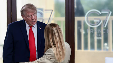 Donald Trump speaks down to Italian Prime Minister Giorgia Meloni