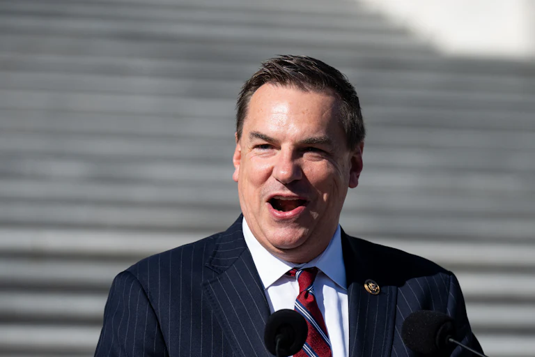 NRCC Chair Richard Hudson speaks outside the Capitol