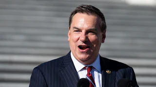 NRCC Chair Richard Hudson speaks outside the Capitol
