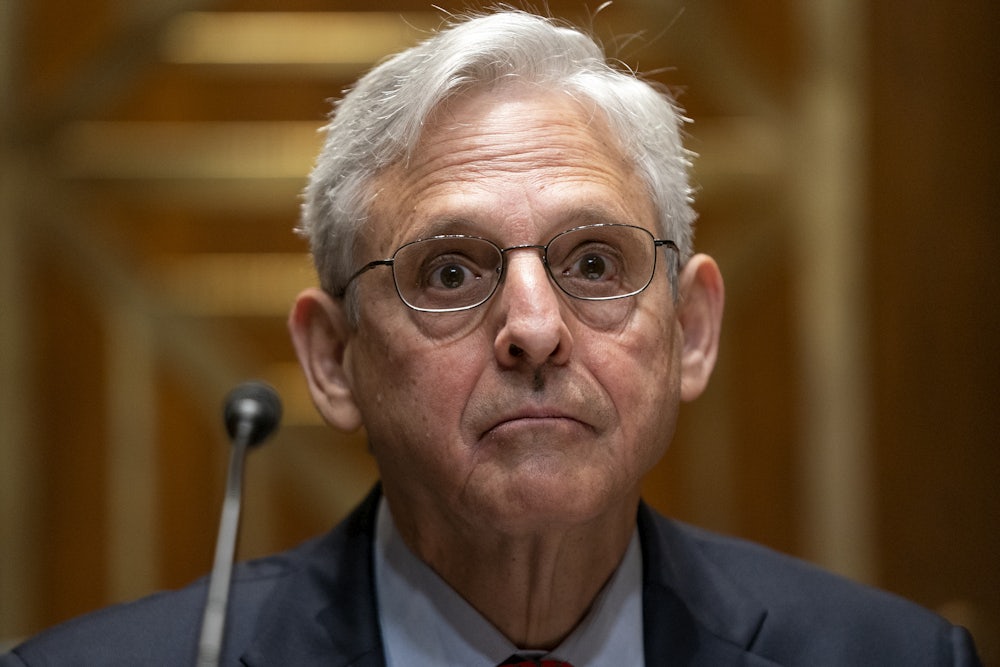 Merrick Garland testifying before Congress in 2023.