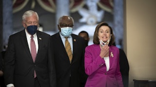 House Democrats Steny Hoyer, James Clyburn, and Nancy Pelosi