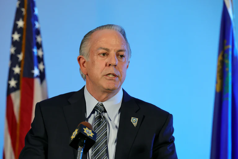 Nevada Governor Joe Lombardo at a press conference