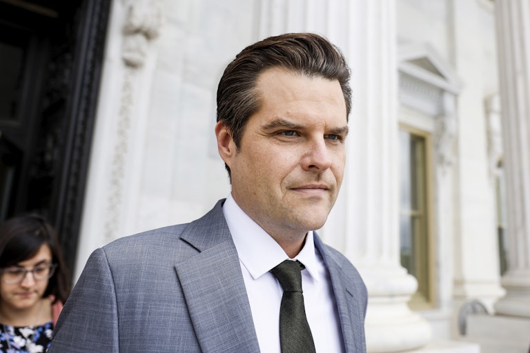 Representative Matt Gaetz outside
