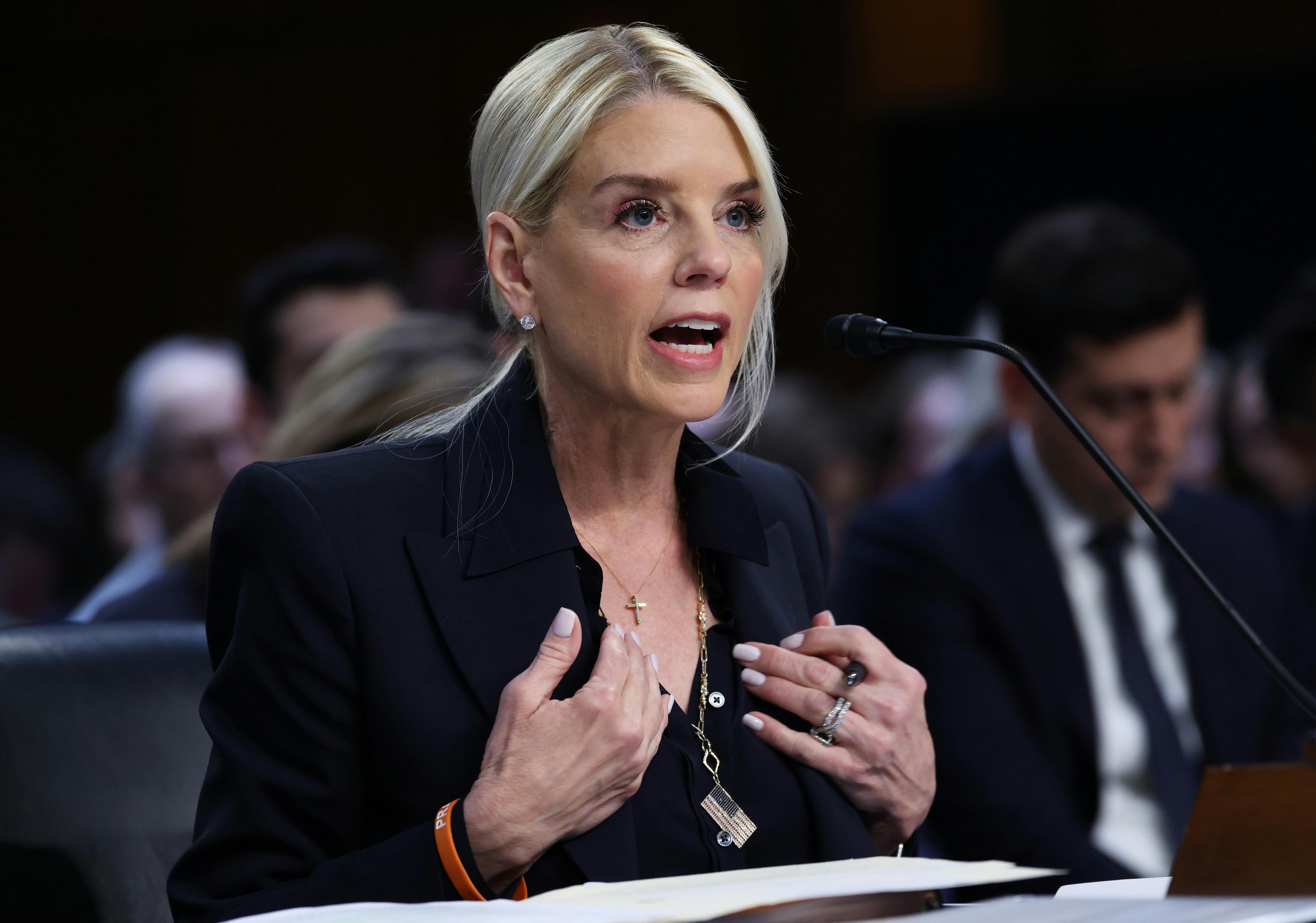 Bondi Loses It After Being Asked About Epstein Files With Trump's Name |  The New Republic