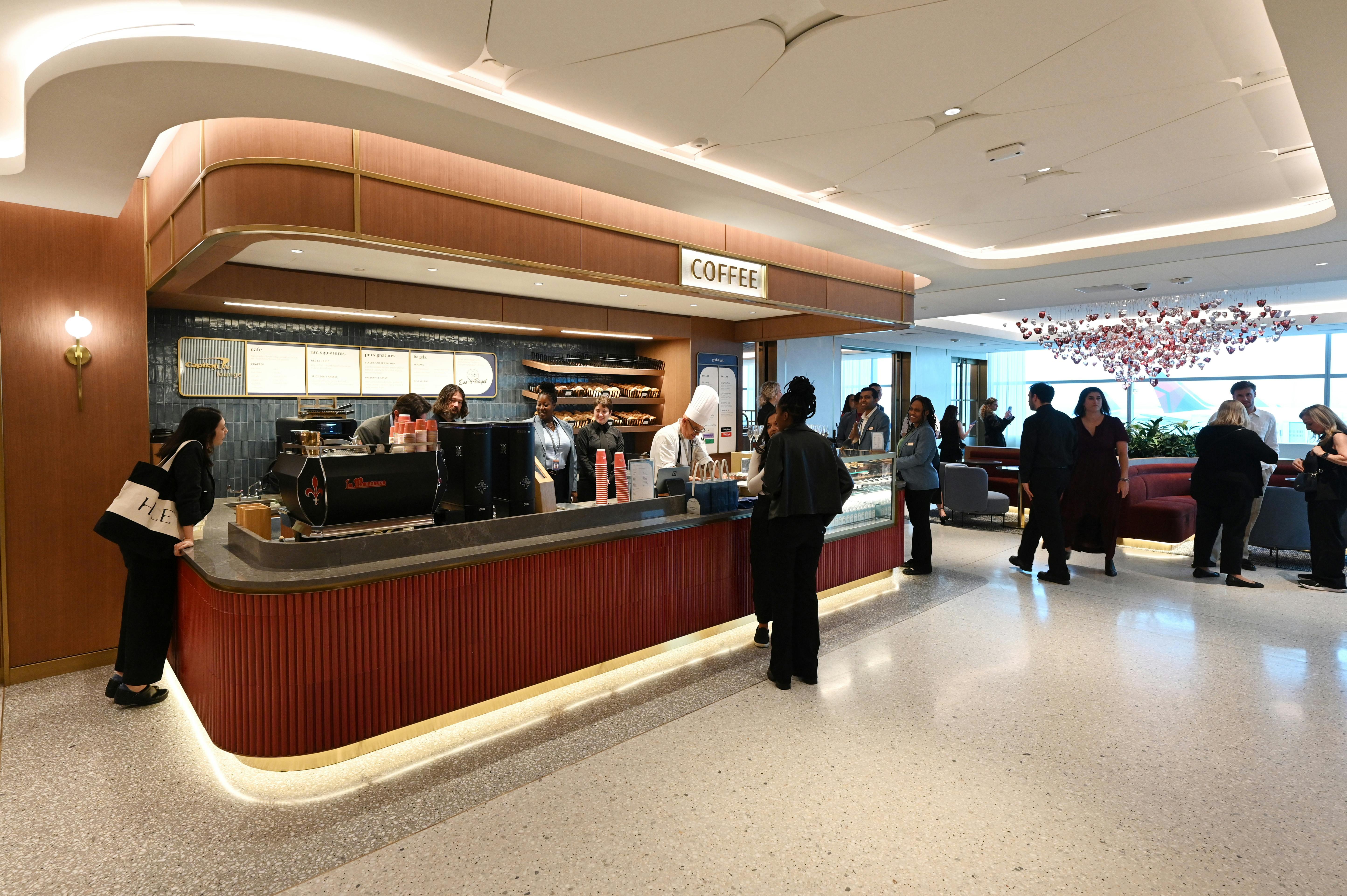 A view inside Capital One’s flagship lounge at JFK Airport in New York City. 