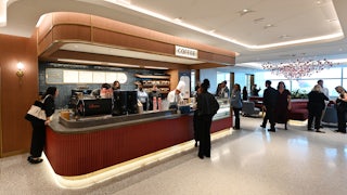 A view inside Capital One’s flagship lounge at JFK Airport in New York City.
