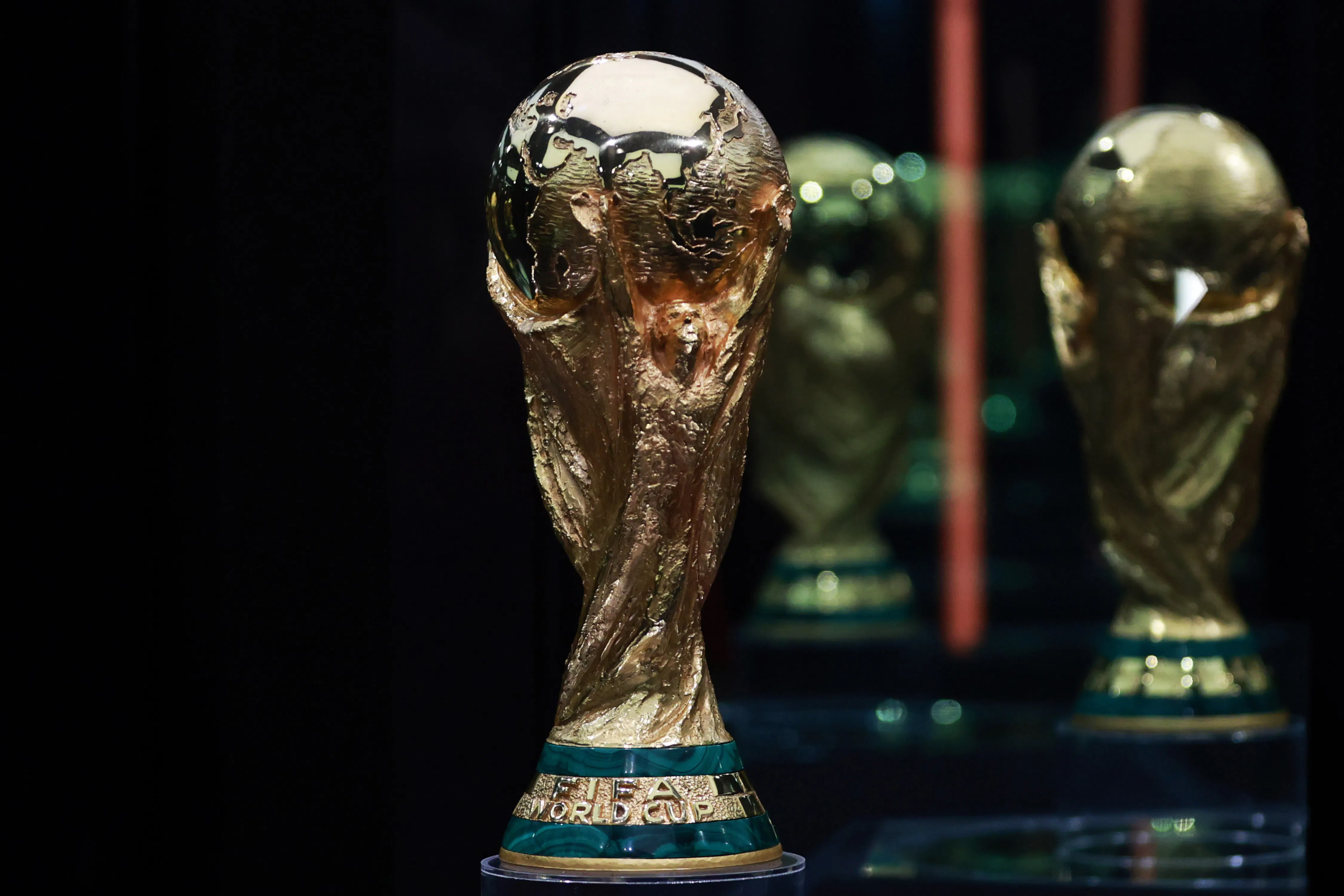 The FIFA World Cup trophy