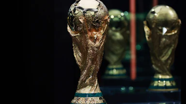 The FIFA World Cup trophy