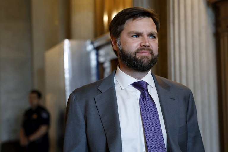 J.D. Vance smiles