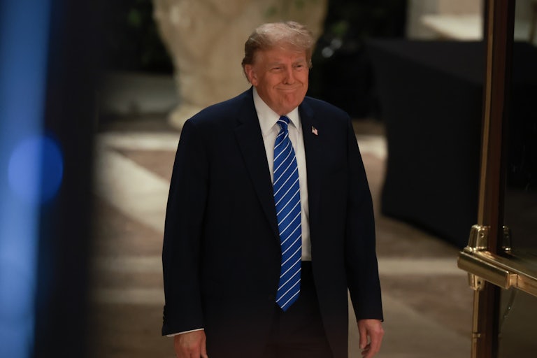 Donald Trump smiles