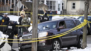 a car crashed into a telephone pole after ICE officers murdered its driver