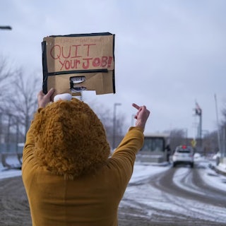 On Tuesday Border Patrol Chief Greg Bovino stated ICE operations are “lawful, they’re targeted and they’re focused on individuals who pose a serious threat to this community,” and described operations as “legal, ethical, and moral”. Here he is seen pepper spraying protesters on Wednesday, January 21st in Minneapolis.