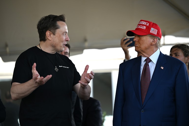 Elon Musk speaks to Donald Trump ahead of the SpaceX rocket launch
