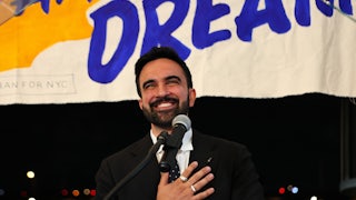 Zohran Mamdani after winning the Democratic nomination for mayor