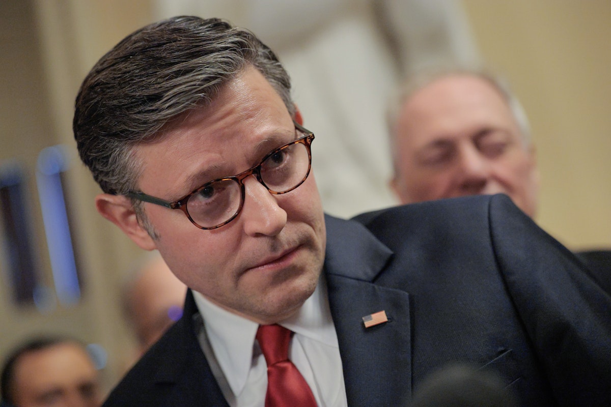 Mike Johnson Panic-Spirals as Republicans Revolt Over Trump Budget Mike Johnson Panic-Spirals as Republicans Revolt Over Trump Budget