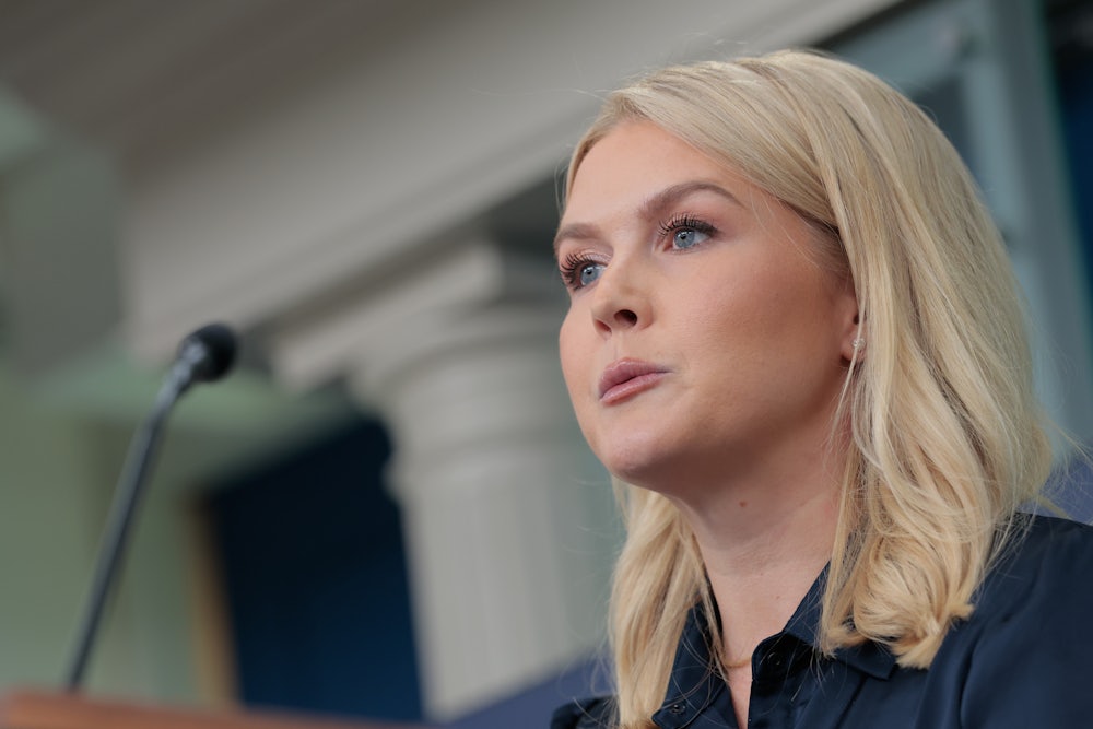White House Press Secretary Karoline Leavitt in Washington, DC on July 31, 2025.
