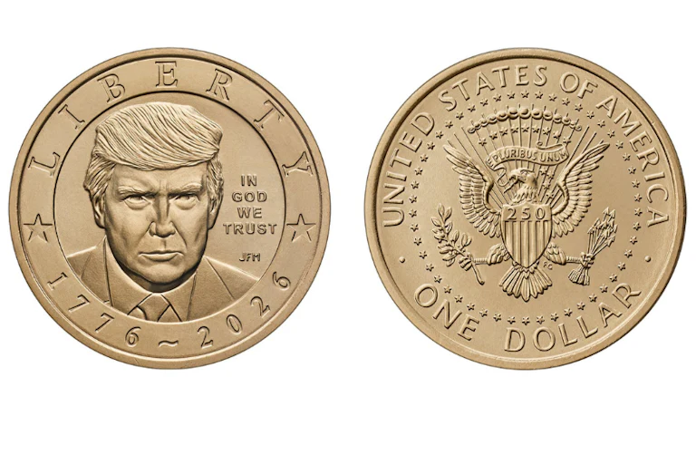 Trump $1 coin mock-up