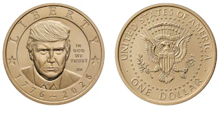 Trump $1 coin mock-up