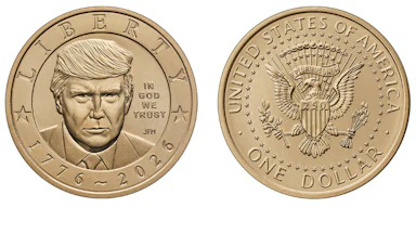 Trump $1 coin mock-up