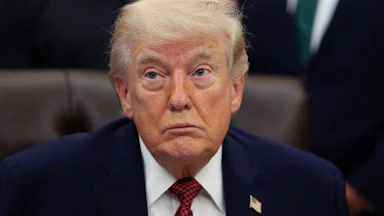 Donald Trump slumps, looking tired and listless