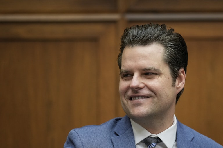 Matt Gaetz grins